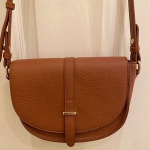 Cognac Saddle purse